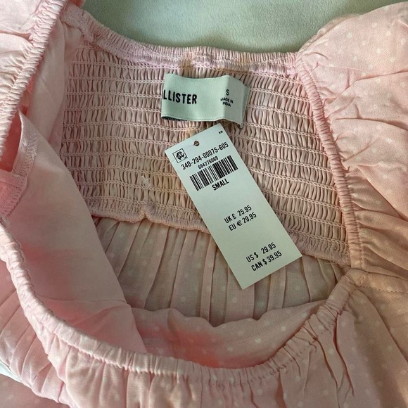 Hollister pink polka dot baby doll top - Picture 5 of 6